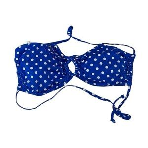 Old Navy polka dot blue bikini swim top size XL